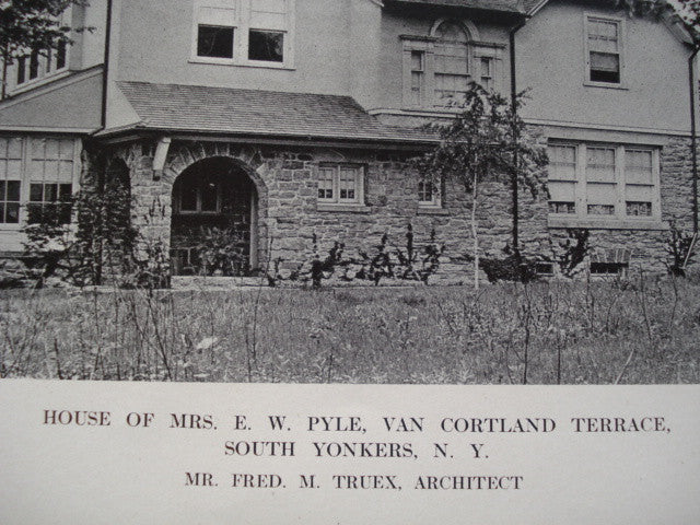 House of Mrs. E.W. Pyle, Van Cortland Terrace, South Yonkers, NY, 1912 ...