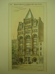 Thomas Jefferson Association Building , Brooklyn, NY, 1889, Frank Freeman