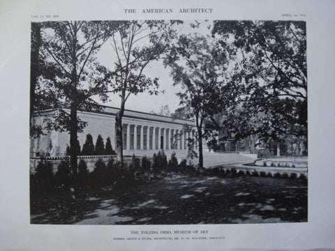 Museum of Art , Toledo, OH, 1912, Messrs. Green & Wicks, Mr. H.W. Wachter