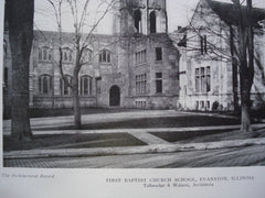 First Baptist Church School , Evanston, IL, 1924, Tallmadge & Watson