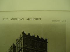 Northeast View of the Vanderbilt Hotel on Park Avenue , New York, NY, 1912, Messrs. Warren & Wetmore