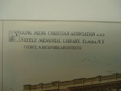 Young Men's Christian Association and Steele Memorial Library , Elmira, NY, 1897, Pierce and Bickford