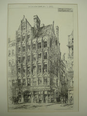 Building for Cow, Hill & Co., Cheapside, London, England, UK, 1882, Ernest, George & Peto