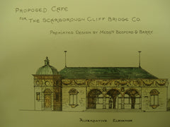 Proposed Cafe for the Scarborough Cliff Bridge Company, Scarborough, England, UK, 1894, Bedford & Barry