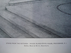 Stairs from the Rotunda: Rhode Island State House , Providence, RI, 1903, McKim, Mead & White