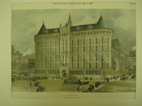 City Prison, New York, NY, 1897, Withers & Dickson