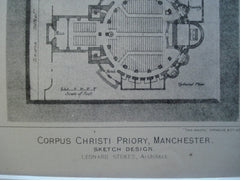 Corpus Christi Priory, Manchester, England, UK, 1890, Leonard Stokes