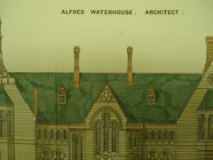 Owens College , Manchester, London, UK, 1874, Alfred Waterhouse