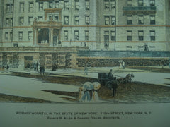 Womans' Hospital in the State of New York on 110th Street, New York, NY, 1904, Francis R. Allen & Charles Collins