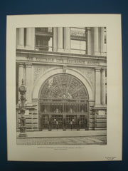 Entrance to the Equitable Life Assurance Building , New York, NY, 1902, George B. Post