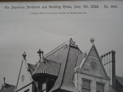 House on the Corner of West Seventy-Sixth Street and West End Avenue , New York, NY, 1894, Lamb and Rich