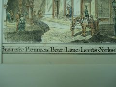 Business Premises on Boar Lane, Leeds, Yorkshire, England, UK, 1873, Thos. Ambler