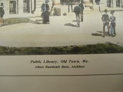 Public Library , Old Town, ME, 1904, Albert Randolph Ross