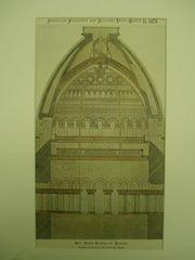 Section through the Proposed Dome of the New State Capitol , Albany, NY, 1876, James R. Osgood