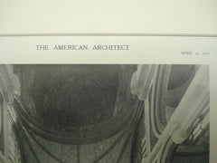 Dome over Crossing and Choir Vaults in the Cathedral of St. John the Divine , New York, NY, 1911, Heins & La Frage