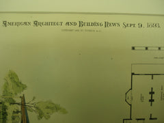 Country House for Mr. Johnson , Lond Island, NY, 1893, E. G. W. Dietrich