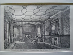 Interior of the Music Room for G. Mence Smith, Esq., Elmhurst, Clapham Park, England, UK, 1881, Arthur Cawston