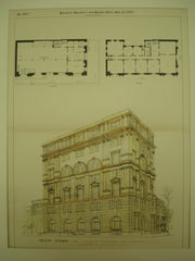 Pierce Building on the corner of Franklin & Hudson Streets , New York, NY, 1891, Carrere & Hastings