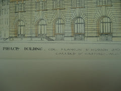 Pierce Building on the corner of Franklin & Hudson Streets , New York, NY, 1891, Carrere & Hastings