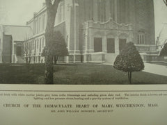 Church of the Immaculate Heart of Mary , Winchendon, MA, 1913, John William Donohue