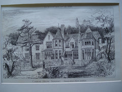 Cadbury House , Somerset, England, UK, 1880, Thomas Drew