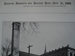 Rear Views of the Public Library , Providence, RI, 1900, Stone, Carpenter & Willson