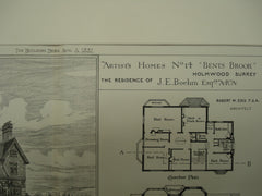 Brents Brook, the Residence of J. E. Boehm, Holmwood, Surrey, England, UK, 1881, Robert W. Edis