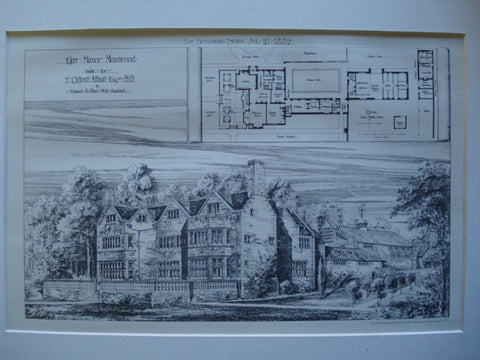 Carr Manor, built for T. Clifford Allbutt, Esq., M.D. , Meanwood, England, UK, 1882, Edward S. Prior