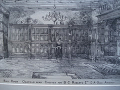 Ballroom for B.C. Roberts, Esq. , Oakfield near Chester, England, UK, 1884, E.A. Ould