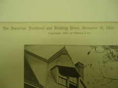 University Club , Philadelphia, PA, 1890, Wilson Eyre, Jr.