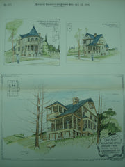 Cottages designed by J. Graham Glover , NY, 1891, J. Graham Glover