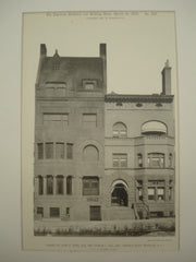 House of Louis B. Jones, Esq. and Charles L. Hill, Esq. in Garfield Place, Brooklyn, NY, 1892, C. P. H. Gilbert