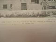 House of Louis B. Jones, Esq. and Charles L. Hill, Esq. in Garfield Place, Brooklyn, NY, 1892, C. P. H. Gilbert