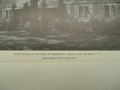 Bath House on the Estate of Marshall Field , Long Island, NY, 1926, John Russell Pope