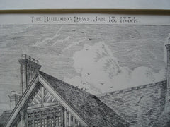 Royston Lodge, view to the road, Ipswich, England, UK, 1884, John Corder