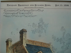 Residence For Arthur Keith, Esq., Washington Heights, DC, 1899, Waddy ...