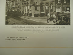 Building Loan Building at 441 Lexington Avenue , New York, NY, 1926, Ludlow & Peabody