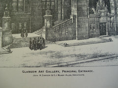 Glasgow Art Gallery, Principal Entrance , Glasgow, Scotland, UK, 1898, John W. Simpson & E.J. Milner Allen