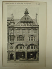 Premises: Lionel Street, Birmingham, England, UK, 1897, Messrs. Crouch & Butler