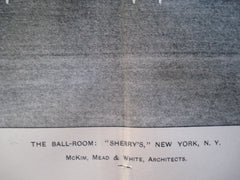 Ball-Room: "Sherry's", New York, NY, 1898, McKim, Mead & White