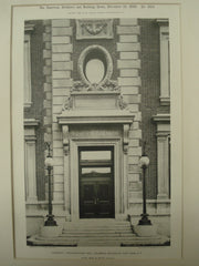 Doorway of Fayerweather Hall, Columbia University, New York, NY, 1898, McKim, Mead & White