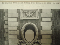 Doorway of Fayerweather Hall, Columbia University, New York, NY, 1898, McKim, Mead & White