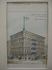 Building for Edwin C. Burt and Co. on Centre and Leonard Streets, New York, NY, 1888, De Lemos and Cordes