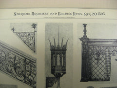 Art in Iron by John Williams at 544 and 556 West 27th Street, New York, NY, 1895, H. B. Stillman