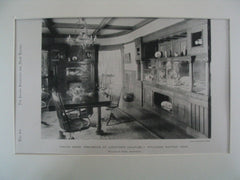 Dining Room at the Residence of Architect Charles I. Williams, Dayton, OH, 1889, Williams and Otter