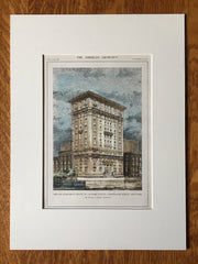 Apartment House, 520 Park Avenue, New York, NY, 1911, Original Hand Colored -