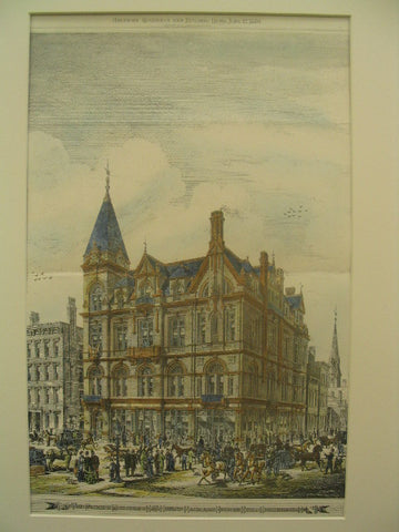 Pheonix Building on the Southwest Corner of Race and George Streets, Cincinnati, OH, 1880, W. S. Burrous