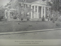 Anderson House, Cincinnati, OH, 1900, Elzner and Anderson