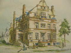 Residence for S. A. Brown on Mich. Bldv. near 26th St, Chicago, IL, 1887, Burling and Whitehouse