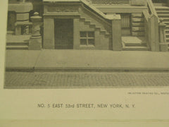 Number 5 on East 53rd Street, New York, NY, 1889